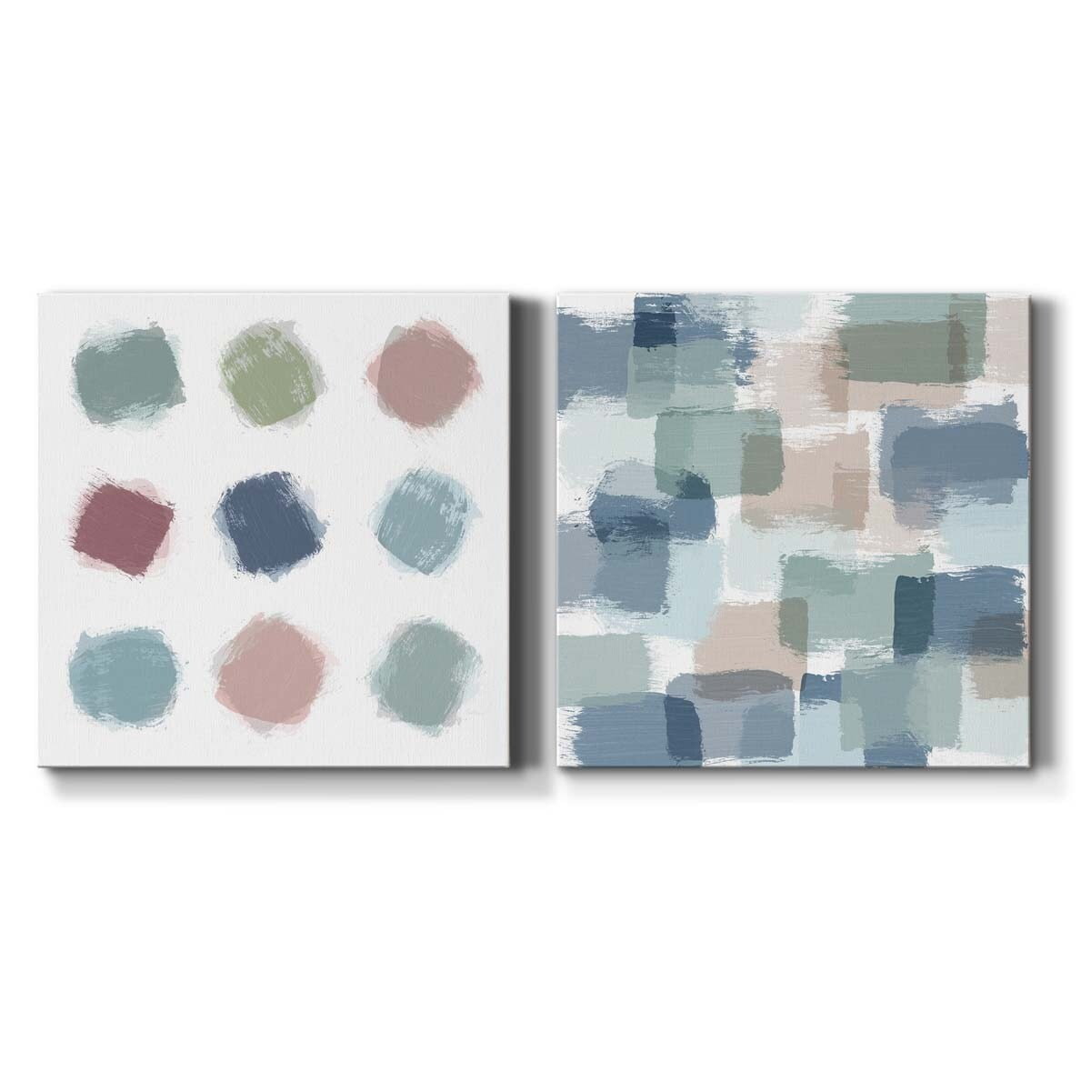 Sunflower Summer I - Premium Gallery Wrapped Canvas - Ready to Hang Set of 2 - 24 x 24 Each
