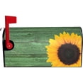 thumbnail image 1 of Sunflower Summer Mailbox Covers Magnetic - Green Mailbox Cover Wraps Post Box Cover Standard Size 21" X 18" for Garden Yard Decor, Floral Covers, Farm Sunflower Decor, 1 of 6