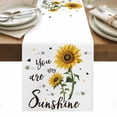 thumbnail image 1 of Sunflower Sunshine Table Runner - 36 Inch Long, Kitchen Dining Table Runner Dresser Scarves, Pastoral Bees Farmhouse Floral Farmhouse Decor for Coffee Tables Wedding Party Banquet, 1 of 8