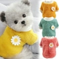 thumbnail image 1 of Sunflower Super Cute Puppy Cat Dog Fleece Soft Comfy Warm Spring Winter Pet Sweater for Most Small Dogs,Cats Sweater, 1 of 7