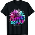 thumbnail image 1 of Sunflower Support Squad Blue Ribbon Thyroid Cancer Awareness T-Shirt, 1 of 4