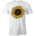 thumbnail image 1 of Sunflower T-Shirt | Pretty Flowers White Tee Gift, 1 of 5