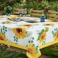 thumbnail image 1 of Sunflower Table Cloth Rectangle Table 60"x84", Summer Tablecloth Waterproof Outdoor Tablecloth Wrinkle-Free Table Cloth, Stain Resistant Dining Table Cover for Party Pinic Camping, 1 of 6