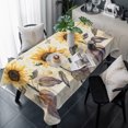 thumbnail image 1 of Sunflower Table Cloth Waterproof Tablecloths, Yellow Summer Botanical Floral Farmhouse Tablecloth Dining Table Cover for Kitchen Party Tabletop Outdoor, Rectangle Tablecloth 60x120 Inch, 1 of 9