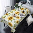 thumbnail image 1 of Sunflower Tablecloth Rectangle Table Cloth 60x120 , Waterproof Tablecloth Outdoor Table Cloth, Farmhouse Flowers Summer Botanical Washable Table Cover for Kitchen Dining Party, 1 of 8
