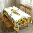 thumbnail image 1 of Sunflower Tablecloth Sunflower Blooming Flower Rectangle Tablecloth Watercolor Botanical Style Table Cover 60×84 Inch Washable Table Cloth for Kitchen Dining Room Party Decoration, 1 of 8