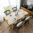 thumbnail image 1 of Sunflower Tablecloth Waterproof Tablecloths, Yellow Floral Farmhouse Retro Rustic Flowers Table Cloth Dining Table Cover Cloth for Kitchen Party Outdoor Tabletop Decor,Rectangle Tablecloth 60x102 Inch, 1 of 6