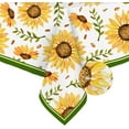 thumbnail image 1 of Sunflower Tablecloth Yellow Floral Rectangle Tablecloth, Indoor/Outdoor Waterproof Fabric Wrinkle Free Durable Rectangle Tablecloth for Rectangle Tables 60 X 84, 60 X 102, 60 X 120 Inch, 1 of 4