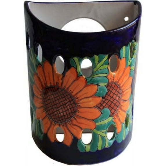 Sunflower Talavera Ceramic Sconce