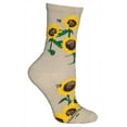 thumbnail image 1 of Sunflower Tan Cotton Ladies Socks, 1 of 1