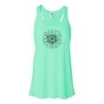 thumbnail image 1 of "Sunflower Tank Top, Racerback, Sunflower Lover, Nature Tank, Racerback Tank Top, Sublimation, Workout Top, Soft Bella Tank, Gift For Her, Mint , LARGE", 1 of 1
