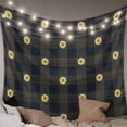 thumbnail image 1 of Sunflower, Tapestry for Bedroom Wall Hanging Tapestry, Gradual Geometric Abstract Modern Black Ceiling Backdrop Tapestries Poster Blanket Wall Decor for Teens Room Living Room Dorm 51" x 59", 1 of 8