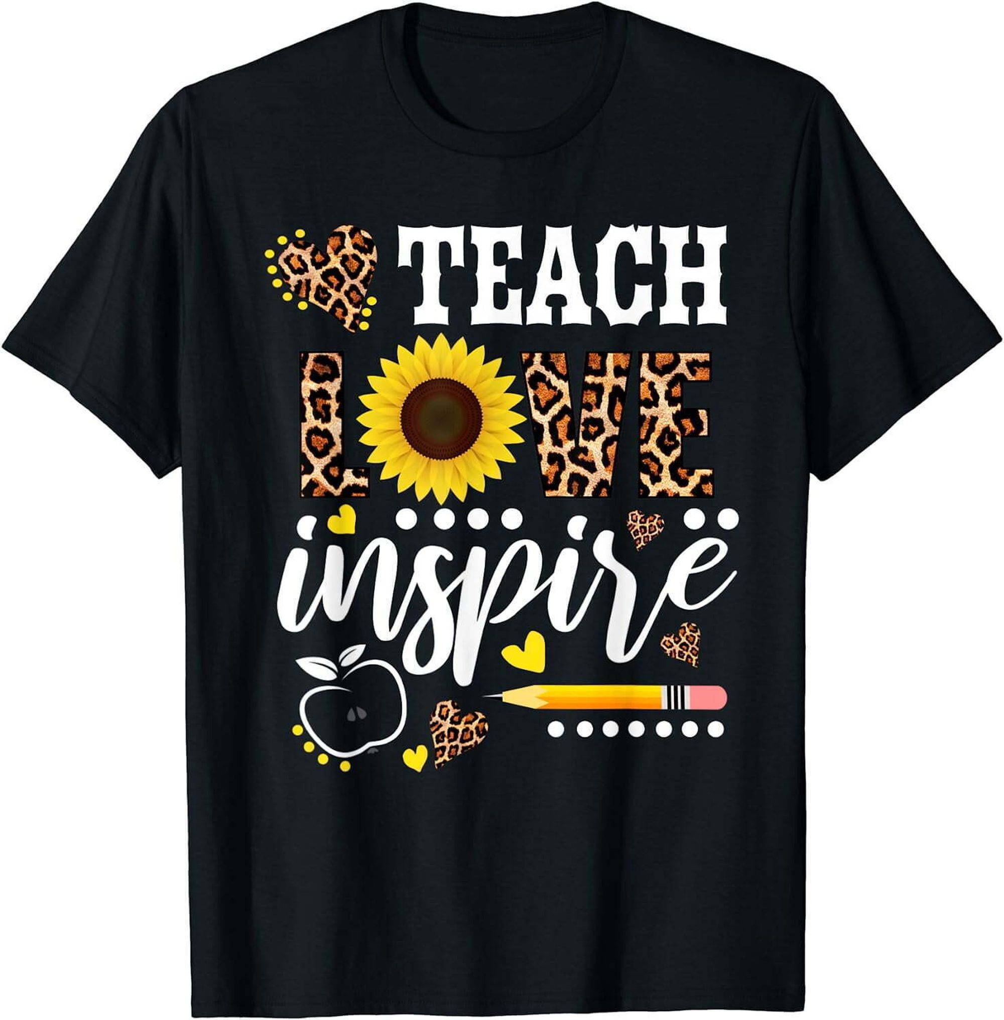 Sunflower Teacher Appreciation Tee - Radiate Positivity and Motivate ...