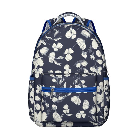 "Sunflower Themed Backpack - Wildflower Floral Print School Bag for Women, Comfortable Straps & Roomy Compartments for Laptop & Books"