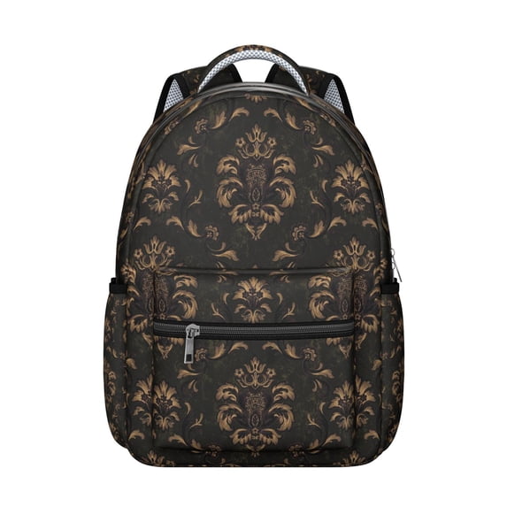 "Sunflower Themed College Backpack - Trendy Wildflower Print School Bag for Women with Water-Resistant Coating, Large Main Compartment & Laptop Sleeve (Fits 15.6 Inch), Comfortable Daily Carry"