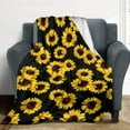 thumbnail image 1 of Sunflower Throw Blanket for Couch Sofa Bed Office Travel Camping,Soft Warm Blanket Gifts for Women Men Kids Blankets 30x40inch, 1 of 6