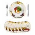 thumbnail image 1 of Sunflower Truck Round 13 Inch Placemats Set of 6, Elegant Yellow Floral Summer Botanical HeatResistant Non Slip Place Mats for Dining Table, Wipeable Braided Kitchen Table Mats for Housewarming, 1 of 9