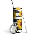 thumbnail image 1 of Sunflower Tumbler 20 Oz Travel Coffee Mug Sunflower Print Skinny Tumblers with Lid and Straw Stainless Steel Insulated Coffee Cups Gift for Sunflower Lover, 1 of 7