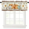 thumbnail image 1 of Sunflower Valance Curtains for Bedroom Living Room Newspaper Rustic Roman Shades for Windows Farmhouse Curtains & Drapes Aesthetic Rod Pocket Kitchen Window Curtains Over Sink 54x18in, 1 Panel, 1 of 6