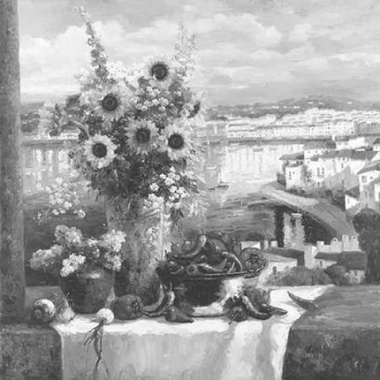 Sunflower View I Canvas Art - Hong (24 x 24)