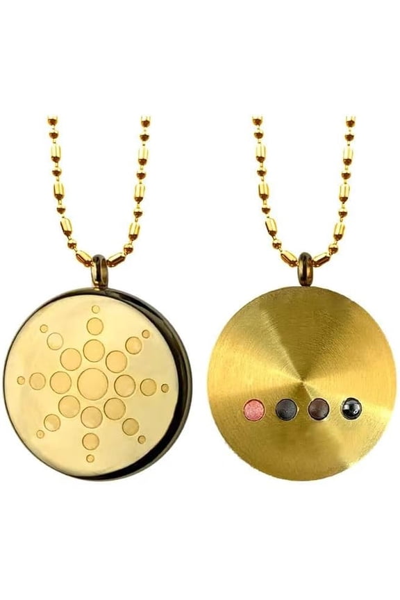 Sunflower Vitality Protection Shield Defense Necklace,Amulet Protection Necklace,Gold Color