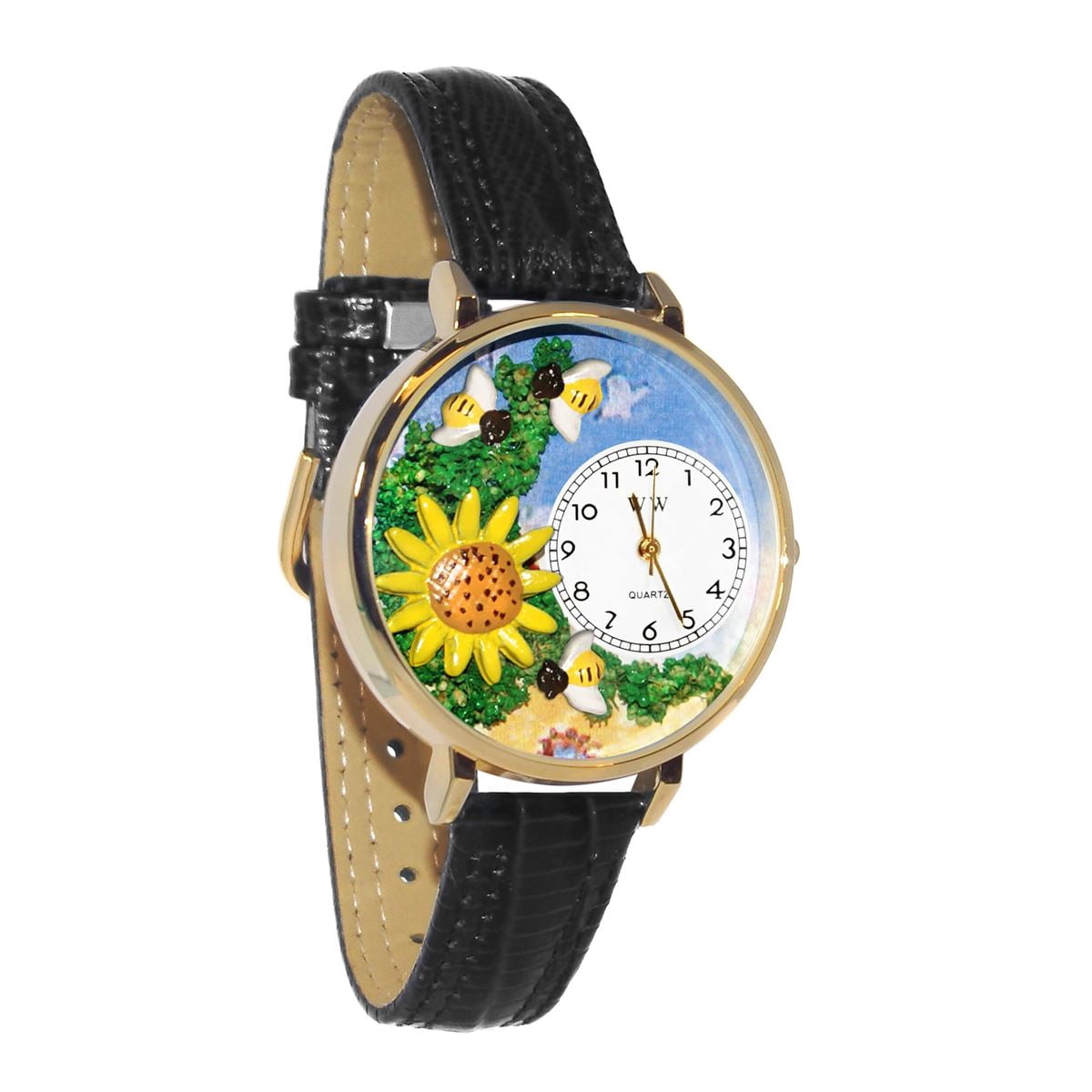 Sunflower Watch in Gold (Large) - Walmart.com