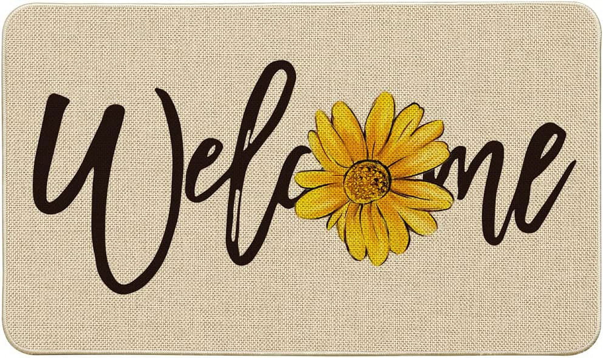 Sunflower Spring Doormat, Home Summer Decor LowProfile Switch