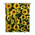 thumbnail image 1 of Sunflower Wildflower Shower Curtain 72x84 with Hooks, Boho Yellow Floral Bee Butterfly Design for Bathroom, Quick-Drying Rustic Polyester Fabric, Farmhouse Autumn Bloom Decor, 1 of 5