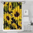 thumbnail image 1 of Sunflower Wildflower Shower Curtain, Floral Watercolor Artistic Waterproof Bathroom Curtain 72x72 Inch, 1 of 5