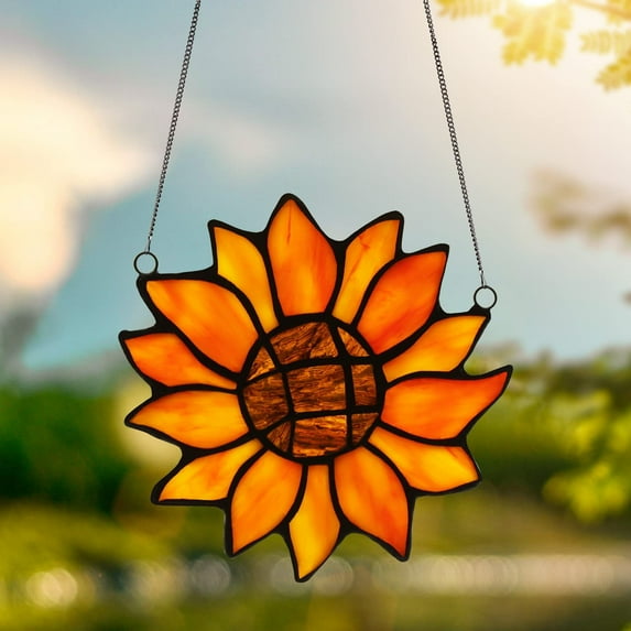 Sunflower Wind Chime Pendant | Outdoor & Indoor Decor | Soothing Melody | Yard, Garden, Porch Hanging Decor | Wall or Flat Display | Gift Idea