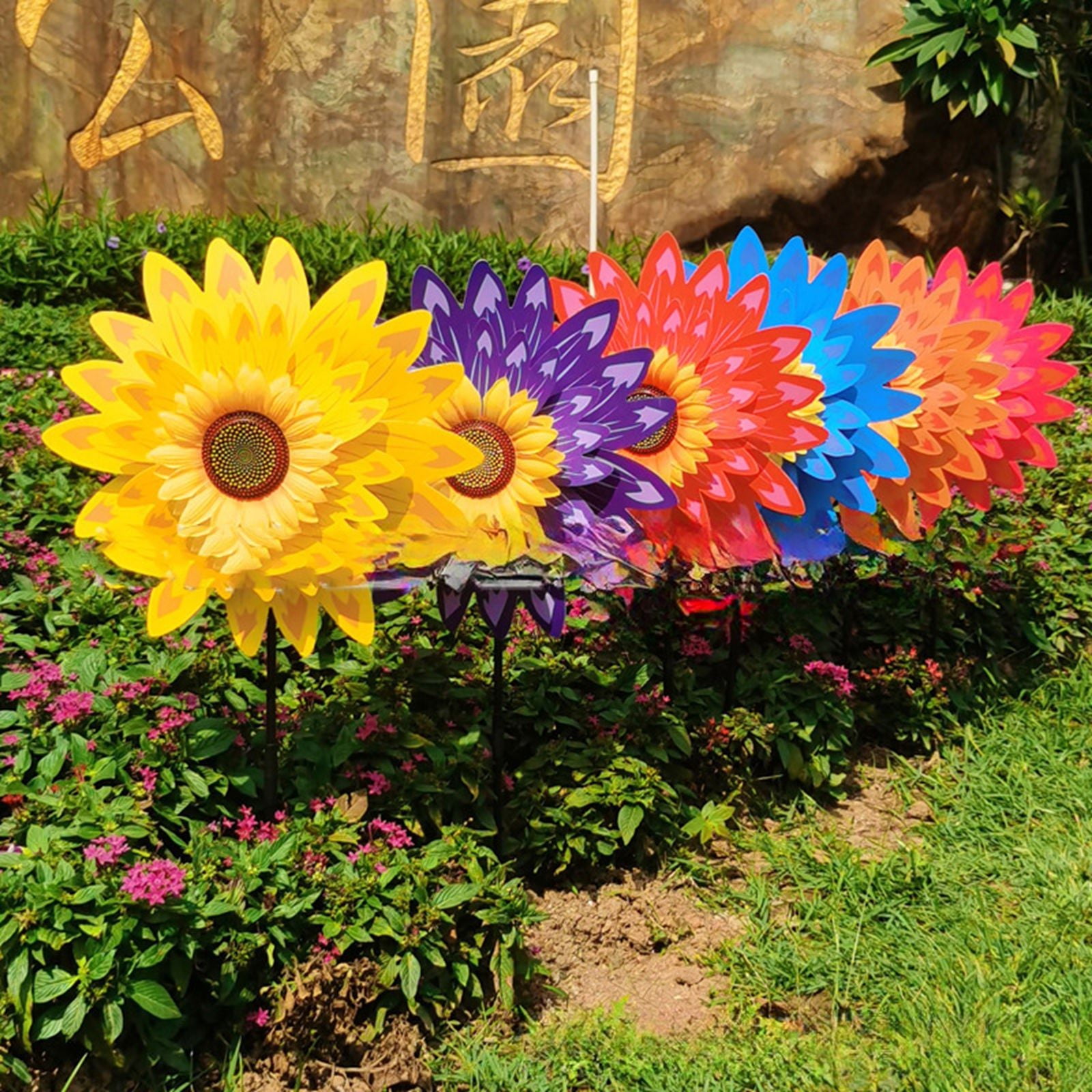 Sunflower Wind Large Windmill For Garden Yard Party Outdoor,yellow ...