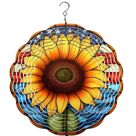 Sunflower Wind Spinner, Garden Décor, Yard Décor, Porch Decor