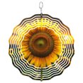 thumbnail image 1 of Sunflower Wind Spinner Metal Outdoor Decor Garden Art Golden Yellow, 1 of 5