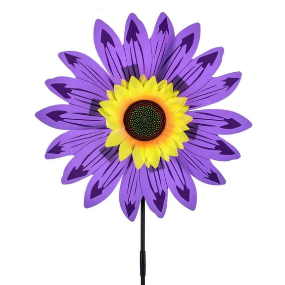 Sunflower Windmill for 36CM – Bidirectional Outdoor Garden Decoration – Spinning Yard Art