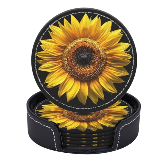 Sunflower With Black Background