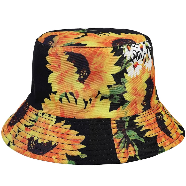 Sunflower Women Reversible Bucket Hat Summer Travel  display picture 2