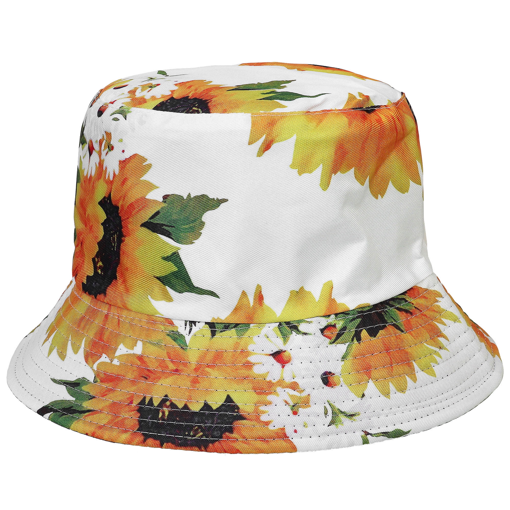Sunflower Print Women’s  Summer Sun Hat Hand-painted Sunflower Sun Hat: Floral Summer Hat - Etsy main image 3
