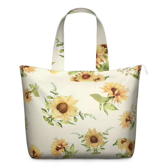 Sunflower Women's Large Weekend Travel Bag Moving Canvas Handbag Thick Double Layer Beach Weekend Travel Unisex Hospital Maternity Delivery with Toiletry Waterproof