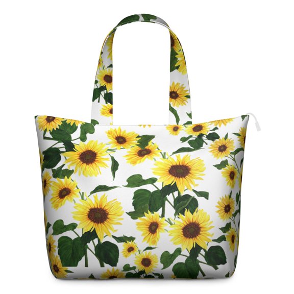 Sunflower Women's Large Weekend Travel Bag Moving Canvas Handbag Thick Double Layer Beach Weekend Travel Unisex Hospital Maternity Delivery with Toiletry Waterproof