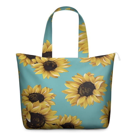 Sunflower Women's Large Weekend Travel Bag Moving Canvas Handbag Thick Double Layer Beach Weekend Travel Unisex Hospital Maternity Delivery with Toiletry Waterproof