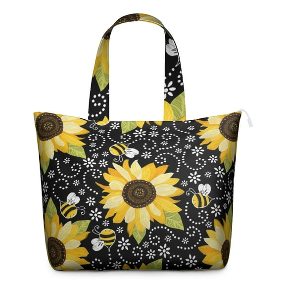 Sunflower Women's Large Weekend Travel Bag Moving Canvas Handbag Thick Double Layer Beach Weekend Travel Unisex Hospital Maternity Delivery with Toiletry Waterproof