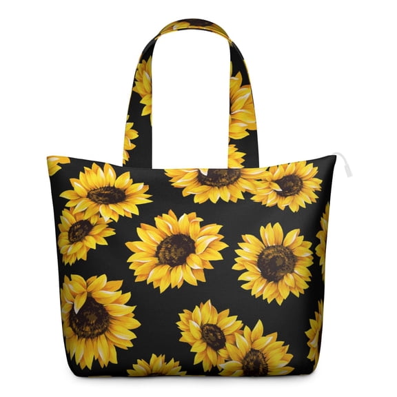 Sunflower Women's Large Weekend Travel Bag Moving Canvas Handbag Thick Double Layer Beach Weekend Travel Unisex Hospital Maternity Delivery with Toiletry Waterproof
