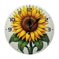 thumbnail image 1 of Sunflower Yellow Flower Wall Clock 10 Inch Silent Non Ticking Round Clock Decoration for Living Room Kitchen Bedroom Bathroom Office Classroom, 1 of 8