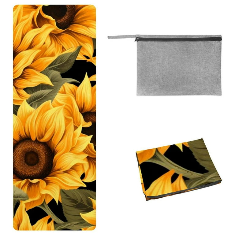Sunflower yoga mat sale