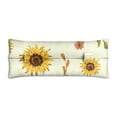 thumbnail image 1 of Sunflower and Bee Illustration Seatbelt Pillow Post-Surgery Recovery for Mastectomy & Breast Procedures Boho Floral Comfort Cushion, 1 of 7