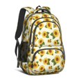 thumbnail image 1 of Sunflower and Bee Pink Pattern Cute School Backpack Bag with Padded Back and Adjustable Shoulder Straps 16.9 X 12.6 X 5.9 Inches, 1 of 5