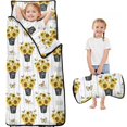 thumbnail image 1 of Sunflower and Bucket White Pattern Teens Toddler Nap Mat with Pillow, Sleeping Mat Bag for Preschool Daycare 59"x22", 1 of 6