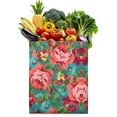 thumbnail image 1 of Sunflower and Daisy Foldable Grocery Bag - Eco-Friendly & Durable Shopping Tote with Floral Print, 1 of 5