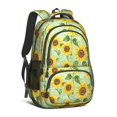 thumbnail image 1 of Sunflower and Leaf White Pattern Cute School Backpack Bag with Padded Back and Adjustable Shoulder Straps 16.9 X 12.6 X 5.9 Inches, 1 of 5