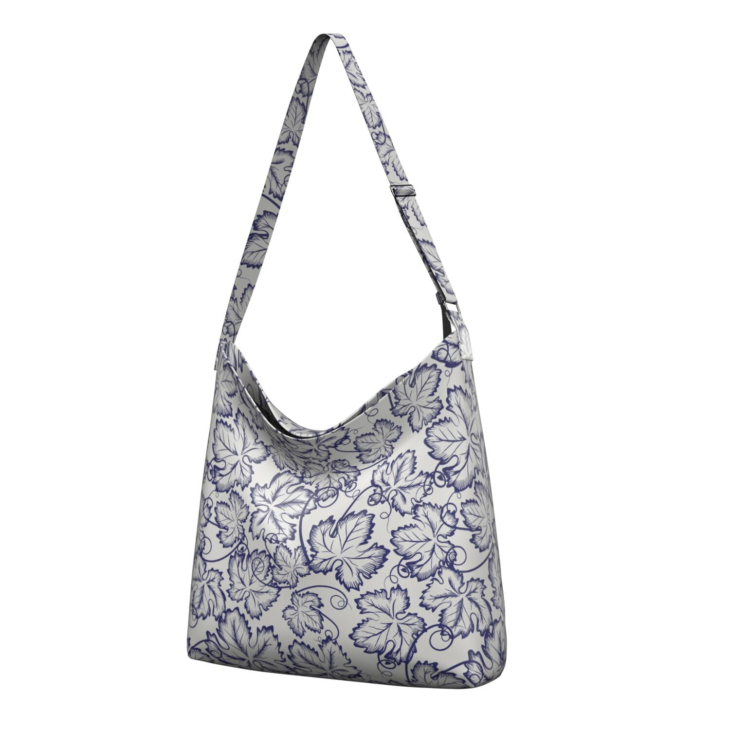 Sunflower and Peony Pattern Crossbody | Spacious Casual Purse | Fashionable for Young Women